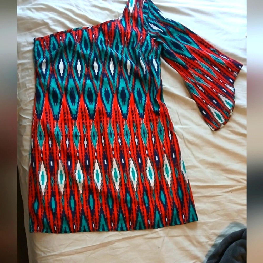 Colorful One-Shoulder Mini - M - Picture 2 of 7
